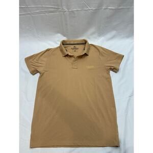 Burberry London Men’s Polo – Camel Tan Short Sleeve, Excellent Used Condition